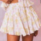 LoveshackFancy Bardon Skirt Sherbert Sunrise NWOT Small Photo 0