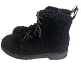 Dr Martens Pascal Furry Fleece Black Combat Boots Women‎ US 5 / men 4/UK 3 4 Photo 0