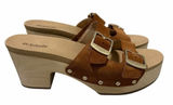 Dr.‎ Scholl's Original Vibe Clogs Suede Leather Honey Women's Size 9M Photo 0