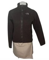 THE NORTH FACE Brown Fleece Jacket Full Zip Signature Logo Womens Size Small Photo 0