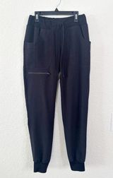 Cherokee Black Scrub Joggers Elastic Waistband Tapered Fit Photo 0