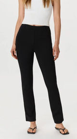 Quince Ultra-Stretch Ponte Straight Leg Pants black large Photo 0