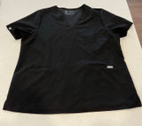 Figs Casma Scrub‎ Top Black Size XXL Photo 0