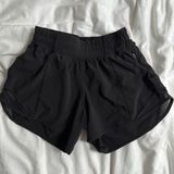 black lululemon high rise 4 inch hotty hot shorts Photo 0