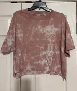 Cropped tie die t-shirt Photo 0