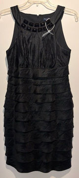 Your Sixth Sense NWT Black Flapper Style Halter Jewel Detail Neck Dress SZ 36/ 4 Photo 0