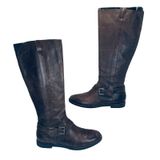 Cole Haan Nike Air Riding Boots Women's 7.5B Brown Leather Equestrian Chic Photo 0