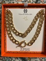 House of Harlow 1960 Gold Double-Row Chunky Chain Necklace Photo 0