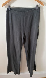 Vuori Waffle Wide Leg Pants Charcoal Grey Activewear Loungewear Size M Photo 0