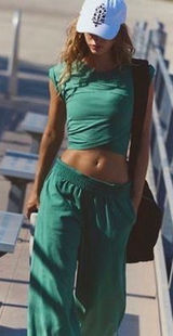 Hot Shot Crossover Free People Set Heritage Green XS Photo 0