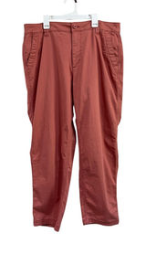 Old Navy High Rise OG Chino Pants Pink Cotton Blend Casual Preppy Size L Photo 0