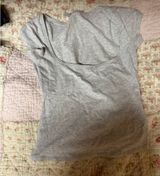 gray skims scoop neck tee size smal Photo 0