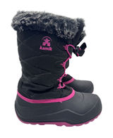 Kamik 6 Black Pink Snow Boots Women\'s Faux Fur Trim Winter Waterproof‎ Photo 0