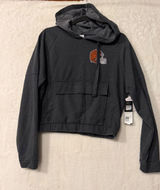 NFL Cleveland Browns Womens Cropped Hoodie Gray Sleepwear Top Medium NEW‎ Photo 0