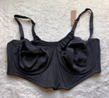 SKIMS Corset Bra Collection Balconette Bra Onyx Black CR-BRA-3240 Size 46D NWT Photo 0