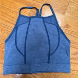 🌸Zella blue High-Neck Seamless Sports Bra Photo 0