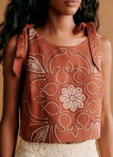 SEZANE FERGUS BLOUSE Shirt Top Tank Shell Size 42 Large NEW NWT Photo 0