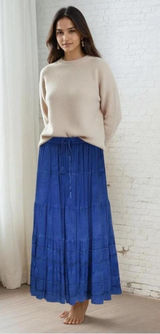 Women's Blue and Navy Skirt Photo 0
