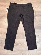 NWT HILARY RADLEY Womens Dark Gray Stretch Ponte Knit Slim‎ Leg Pants Size XXL Photo 0