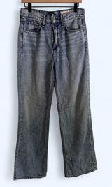 Rag & Bone Logan Mid Rise Wide Leg Featherlight Denim Jeans Venice Wash Size 26 Photo 0
