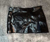 Edikted Skirt Mini Leather Faux Black Photo 0
