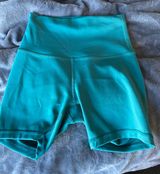 Lululemon teal biker shorts Photo 0