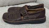 Birkenstock Brown Leather Footprints Madeira Fisherman Sandal Shoe Size L9/M7 Photo 0