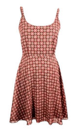 Bar lll Black Pink Printed Short Sheath Dress Size M Sleeveless Scoop Neck Photo 0