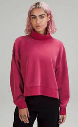 Lululemon Softstreme Turtleneck Pullover Pomegranate Size 8 Photo 0