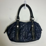 LP/LP quilted puffer‎ purse navy blue 14” x 8.5” x 4” Photo 0