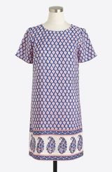 J. Crew Dress Printed Gallery Shift Dress Paisley Photo 0