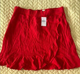 American Eagle Outfitters Vibrant Red Mini Skirt Photo 0