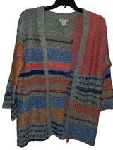 Sincerely Jules Multicolored Cardigan Size Small Blue Photo 0
