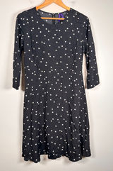 Seraphine Minnie Maternity Dress Womens 4‎ Black Polka Dot Nursing Friendly Photo 0