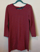 Madewell striped dress medium‎ red and blue dress Photo 0