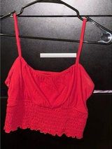 Hollister Red Crop Tank Top Photo 0