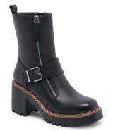 Blondo Rylyn Waterproof Black‎ Tumbled Leather Moto Lug Sole Boots 6M NEW Photo 0