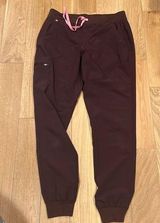‎ women’s medium purple jogger scrub pants like new medical technical Photo 0