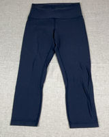 Lululemon Leggings Womens S Black High Rise Capri Yoga Pants Athletic Gym Photo 0
