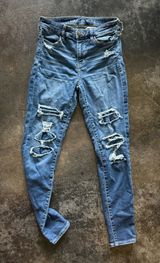 American Eagle Outfitters Women's Distressed High-Rise Skinny Jeggings Photo 0