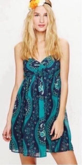 Free People Mermaid Eternal Spring Twist Baby Doll Dress Photo 0