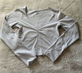 Brandy Melville John Galt grey Charlize long sleeve top Photo 0