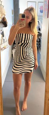 Boutique Style Strapless Mini Dress Black Size XS Photo 0