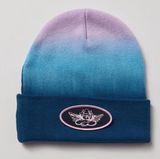 Boys Lie Blue and Purple Ombre Beanie with Logo Patch NEW with tags One Size Photo 0