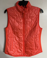 J‎ Crew Vest Women's Small Pink Full Zip Inner Pockets Coral Puffer Sleeveless Photo 0