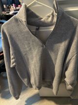 SKIMS 1/4-Zip Cotton Fleece Photo 0