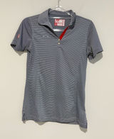 Chick-Fil-A Oobe Team‎ Style stripe Employee Polo Shirt women’s small Photo 0