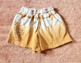 Disney Mickey Mouse Women’s XS Ombre Sweat Shorts Yellow White Photo 0