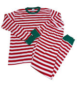 Hanna Andersson Women's Striped Christmas Holiday Long Sleeve & Pants Pajama Set Photo 0