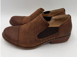 Kork-Ease Women's Brown Leather Cap Toe Brogue Slip-On Ankle Boots Size‎ 7 Photo 0